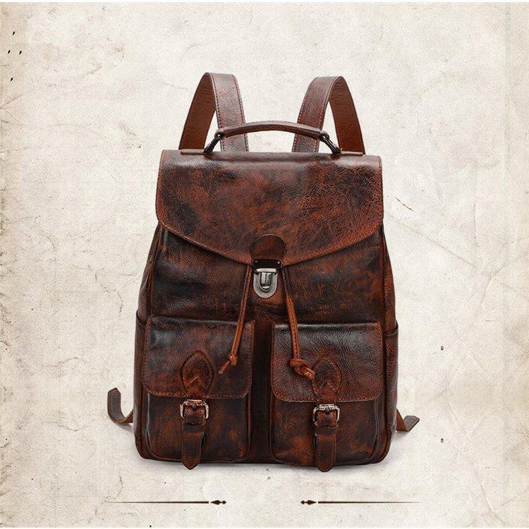 ☆新品☆ 手作り手染め 本革 メンズバッグ リュックサック 2way A4対応 