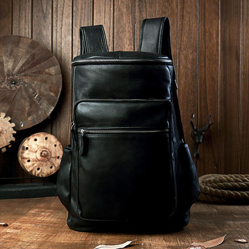 本革 バックパック リュックサック ボックス型 リュックサック デイバッグ メンズ レザー 通勤 リュックサック デイパック レザー 鞄 アウトドア 大容量 B4対応 旅行鞄 ブラックlhpb 0081