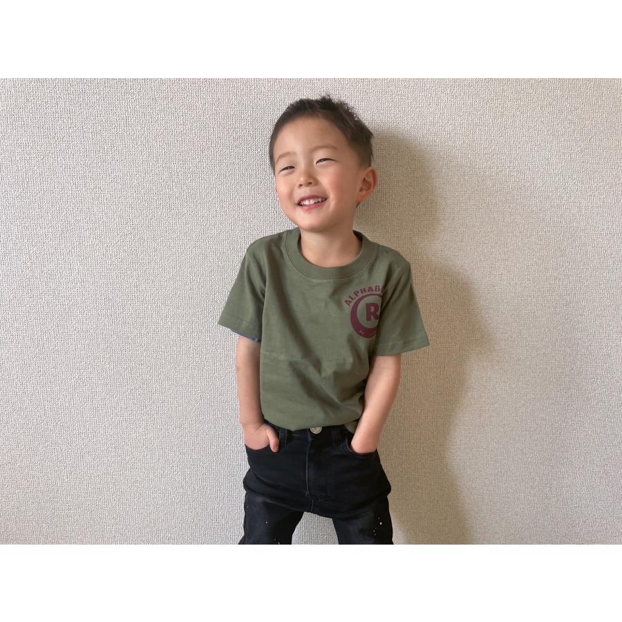 イニシャル　Tシャツ　こども　服　ペット　家族　おそろい　プレゼント　オリジナル　アルファベータス　アルファベット |  | 02