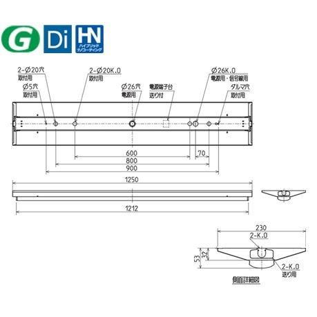 三菱led照明 My V N Ahtn 直付形 230幅 全長1250mm お取替えにお勧め 昼白色4000 Lm 壁スイッチon Off On操作で70 段調光機能付 Myvnahtn Lamps Jp 通販 Yahoo ショッピング