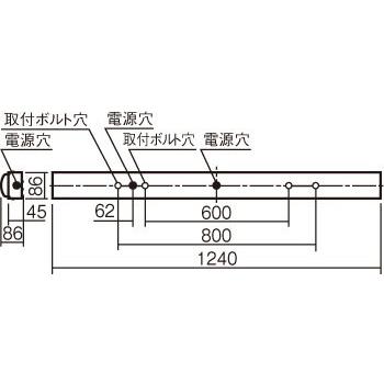 在庫処分品）XLW442NENZLE9 パナソニック  (防湿型・防雨型・一般タイプ・4000 lmタイプ・昼白色・非調光)の画像
