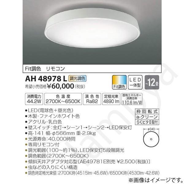 LEDシーリングライト AH48978L コイズミ照明｜lampya
