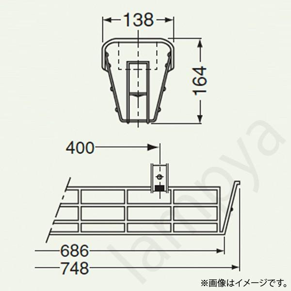 ベースライト／蛍光灯用ガード（埋込形／直付形用）PF21504 岩崎電気