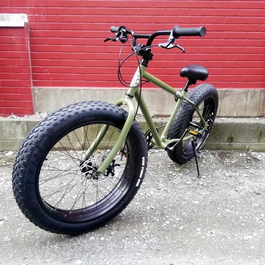 自転車 24BRONX-DD アーミーグリーン×ブラックリム ブロンクス