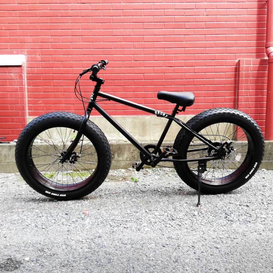 自転車 24BRONX-DD マットブラック×ブラックリム ブロンクス