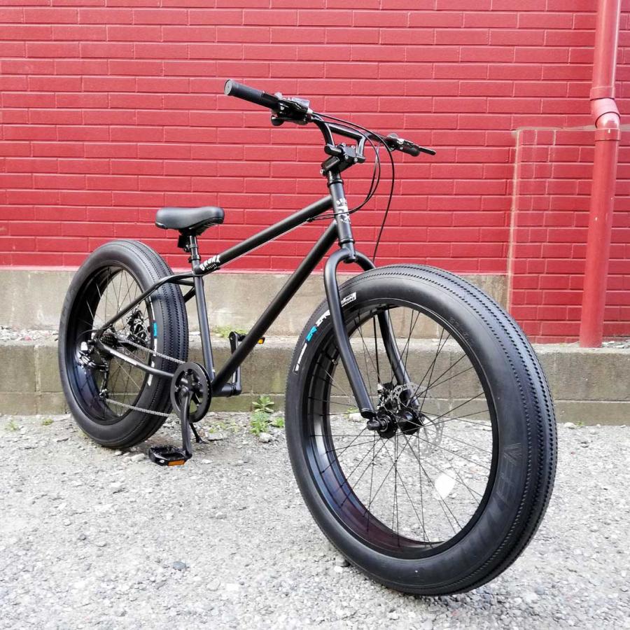 ファットバイク FATBIKE 26インチ 6段変速 自転車　ブラック　札幌 楽天市場】ファットバイク FATBIKE 送料無料 26インチ 6段変速
