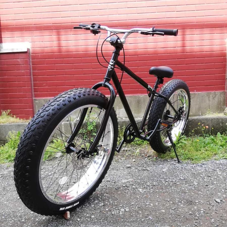 送料無料 新品 引取り限定 サビ Bronx ギア無し ファットバイク26インチ 自転車本体