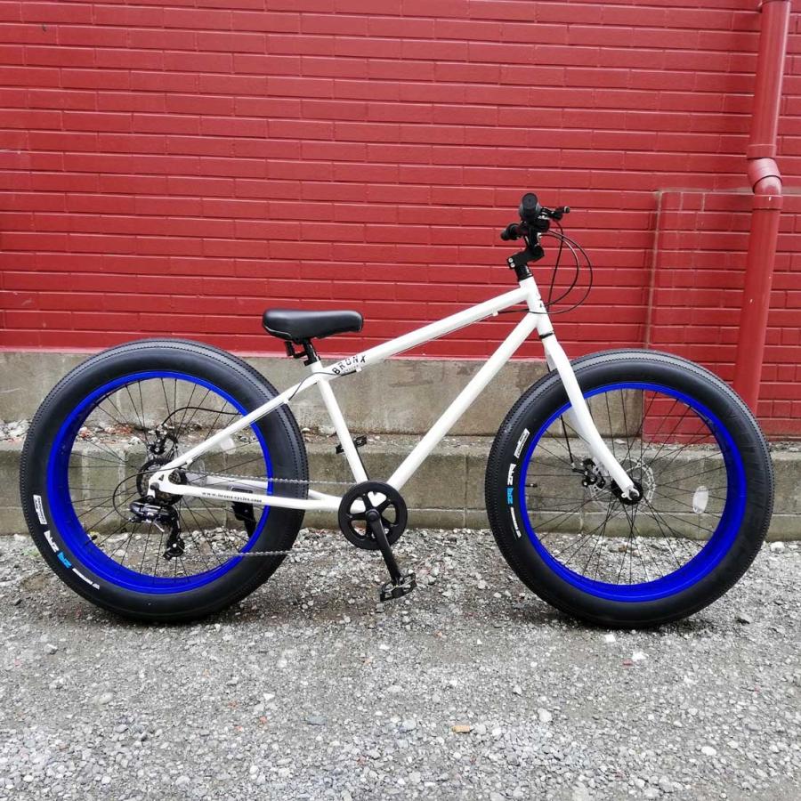 自転車 26BRONX-DD R2D2グロスホワイト×ブルーリム ブロンクス 
