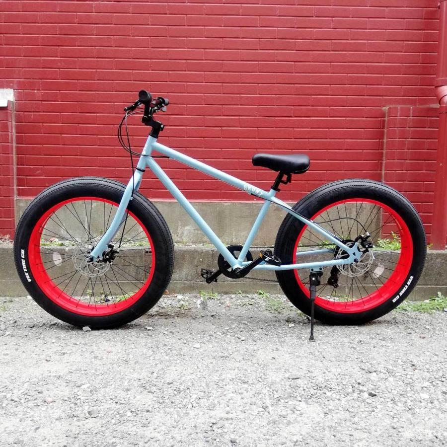 送料無料 新品 引取り限定 サビ Bronx ギア無し ファットバイク26インチ 自転車本体