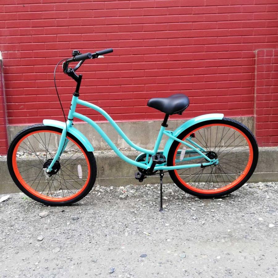 レインボービーチクルーザー 自転車 26インチ クリーム色　大阪府は配達可能 レインボービーチクルーザー 自転車 26インチ クリーム色 大阪府