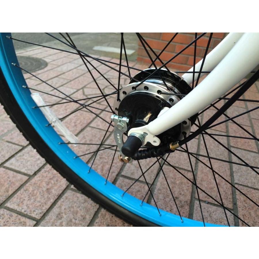 自転車 RAINBOW 26TYPE-X-Stretch グロスホワイト×スカイブルーリム