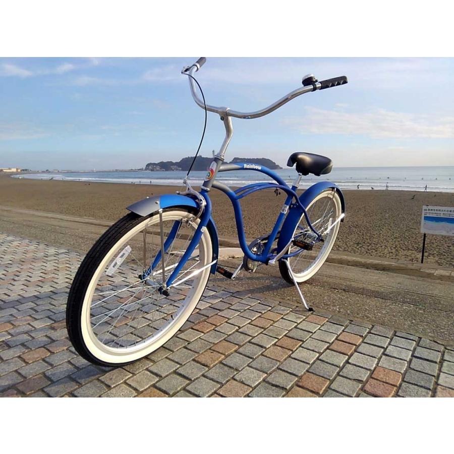 レインボービーチクルーザー 自転車 青/ 白 RAINBOW BIKE | レインボービーチクルーザーをはじめとするライフ