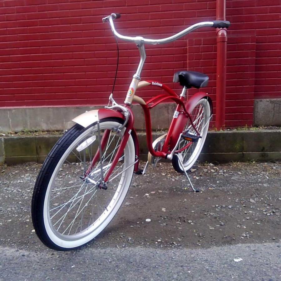 自転車 RAINBOW PCH101 26STD アイアンマン(レッド×チタン