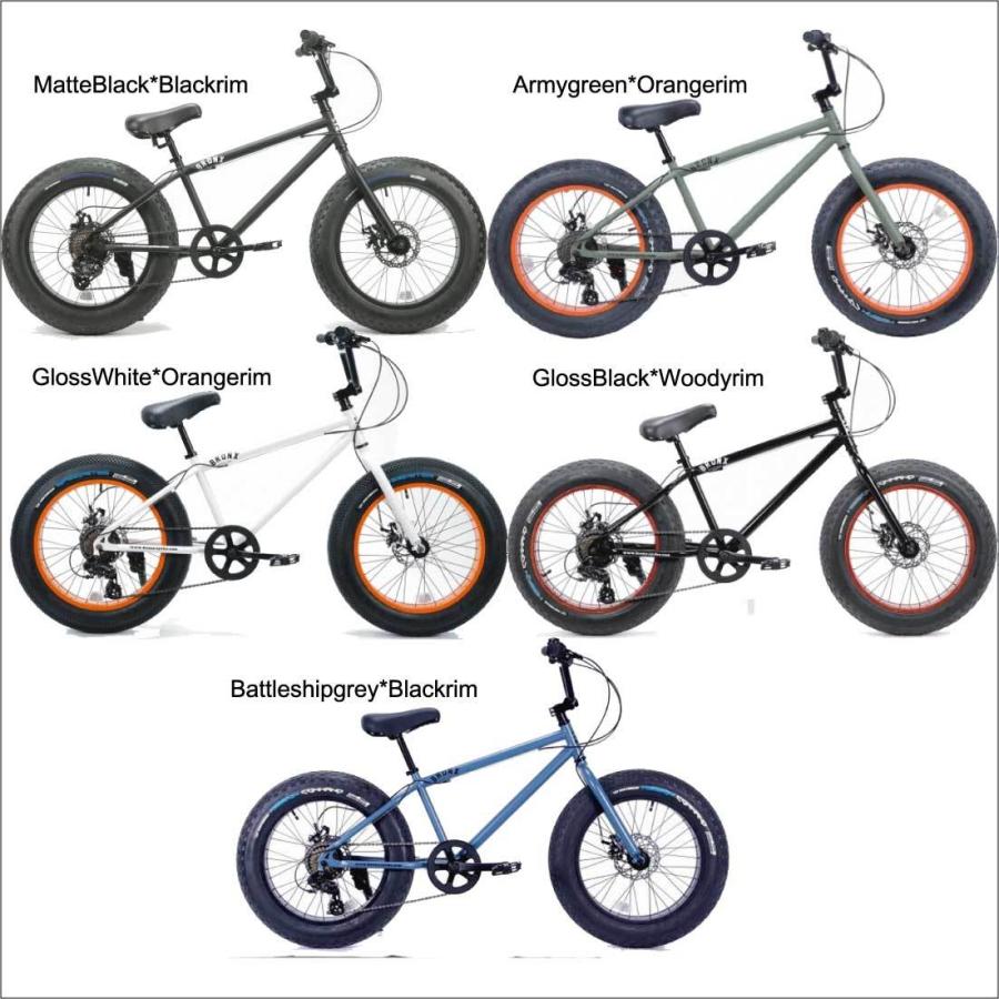 自転車 20BRONX-DD バトルシップグレー×ブラックリム ブロンクス