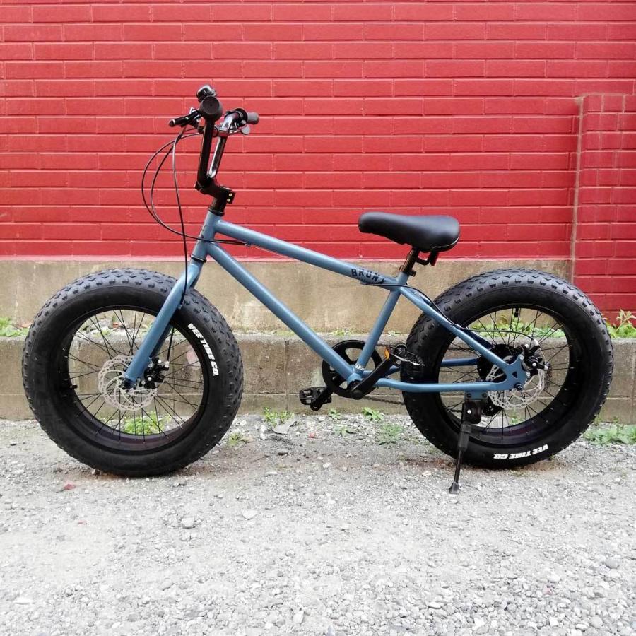 自転車 20BRONX-DD バトルシップグレー×ブラックリム ブロンクス
