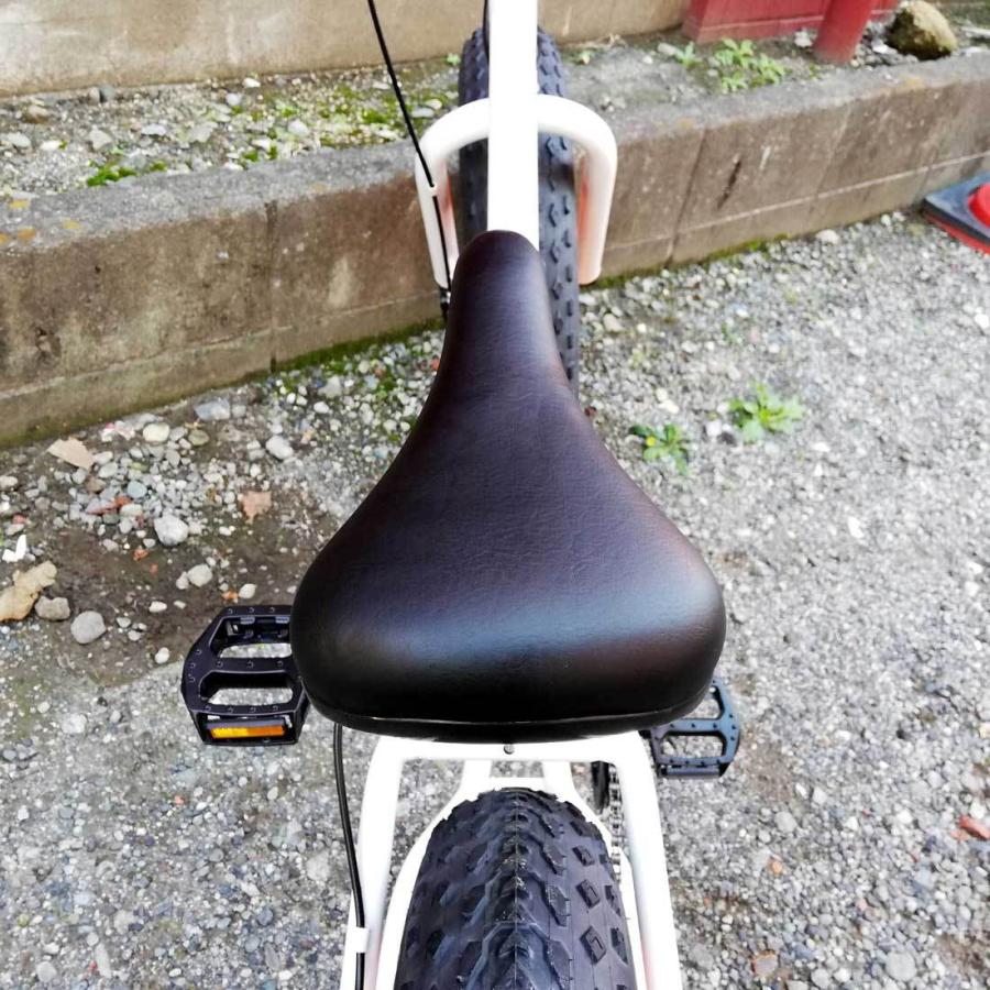 自転車 20BRONX-DD BB-8 グロスホワイト×オレンジリム ブロンクス