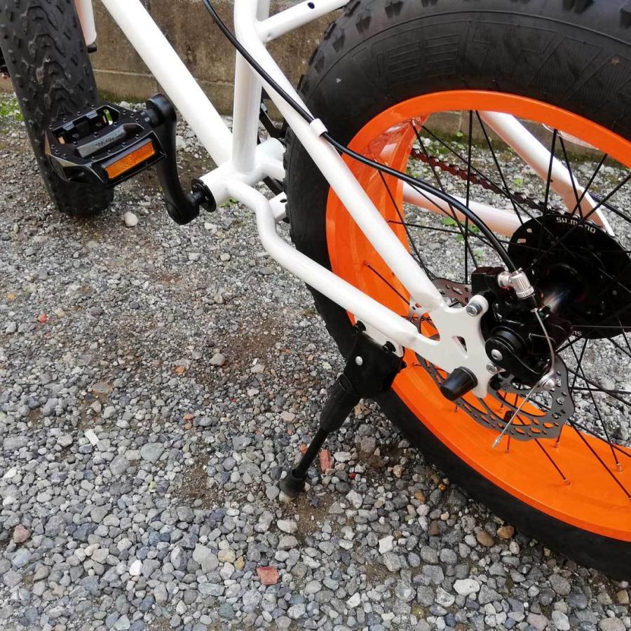 20BRONX-DD BB-8 ブロンクス ファットバイク 自転車 20BRONX-DD BB-8 グロスホワイト×オレンジリム