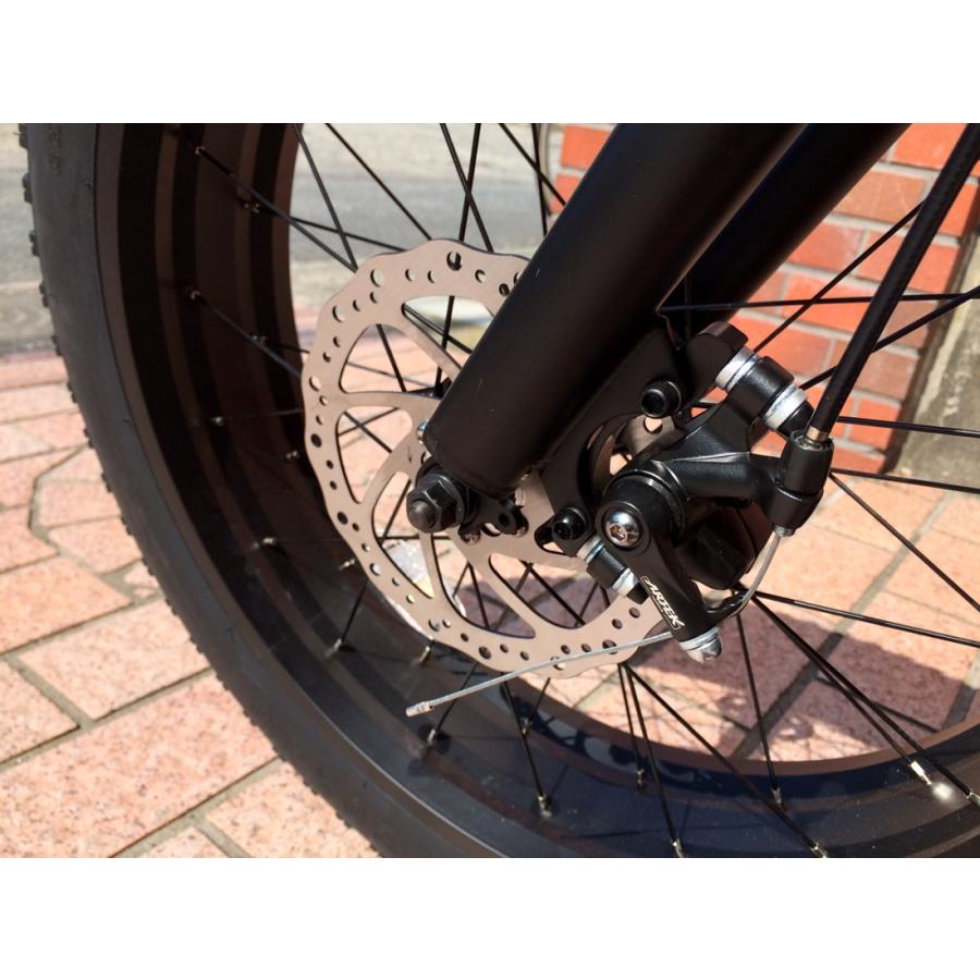 自転車 20BRONX マットブラック×ブラックリム シングルスピード