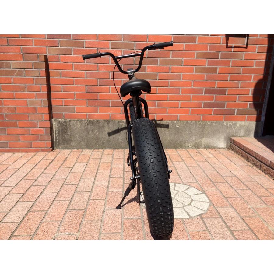 自転車 20BRONX マットブラック×ブラックリム シングルスピード