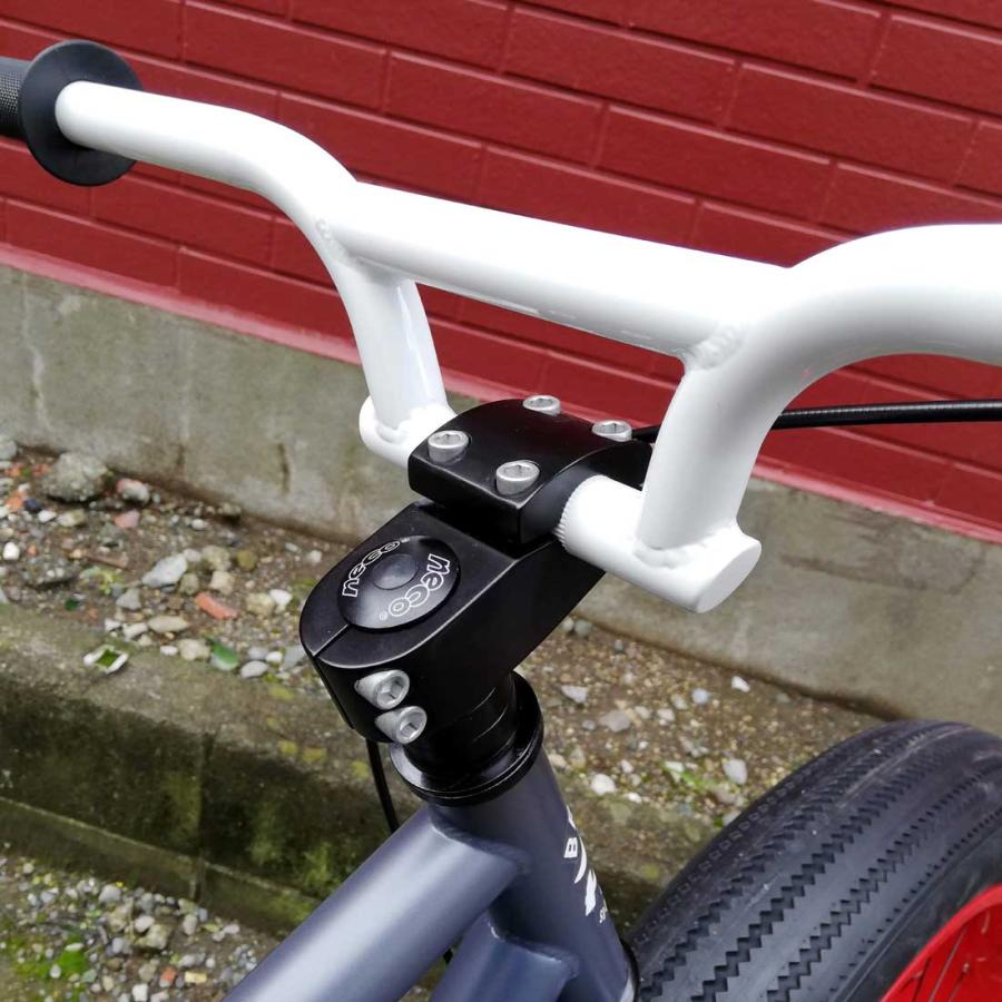 自転車 26BRONX-4.0 マットグレー×レッドリム ブロンクス ファット