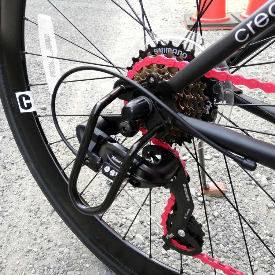 自転車 CREATE C-310 クロスバイク 700C 7段変速 ディープリム