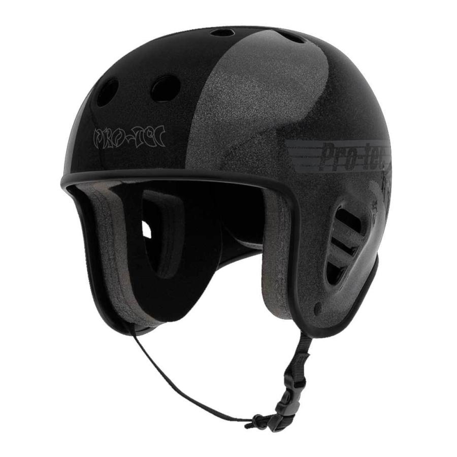 PRO-TEC プロテック スケボー ヘルメット　　　　　　　　　　ホソイモデル PRO-TEC FULL CUT SKATE HOSOI (Metallic Black) 自転車 スポーツ