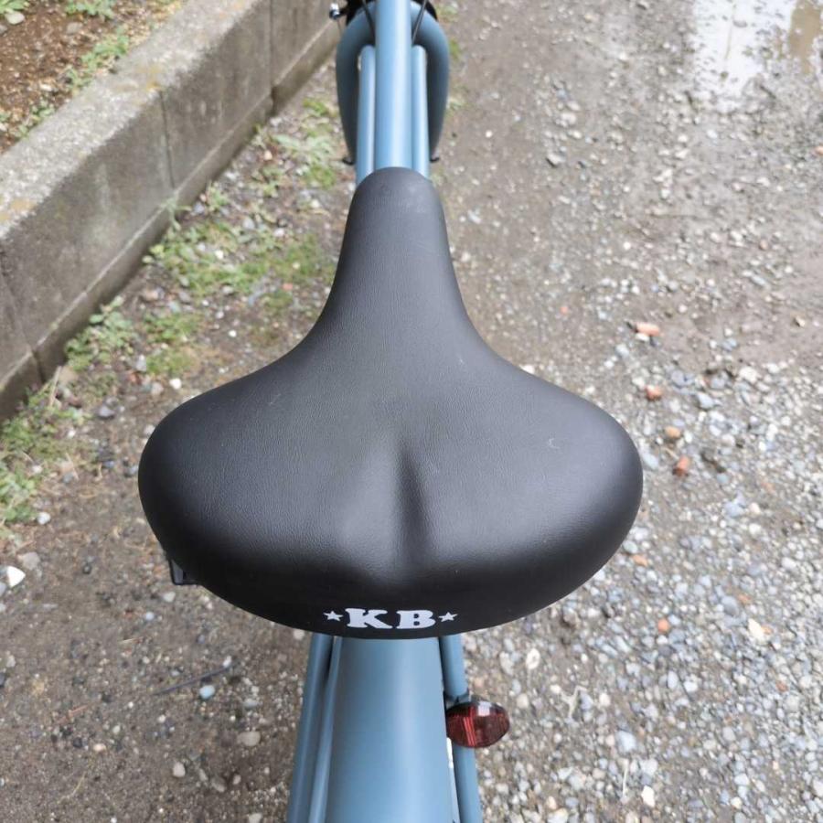 自転車 24KB-6SPEED バトルシップグレー レインボー ビーチ