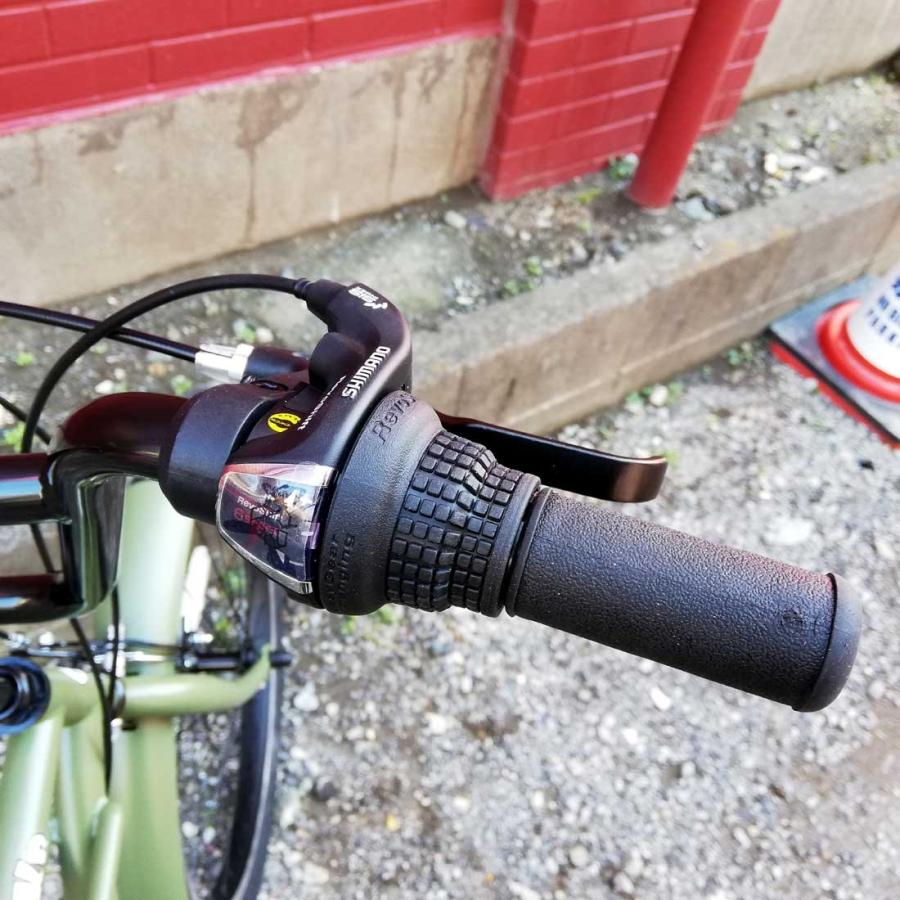 自転車 24KB-6SPEED マットカーキー レインボー ビーチクルーザー 24