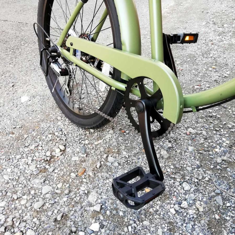 自転車 24KB-6SPEED マットカーキー レインボー ビーチクルーザー 24