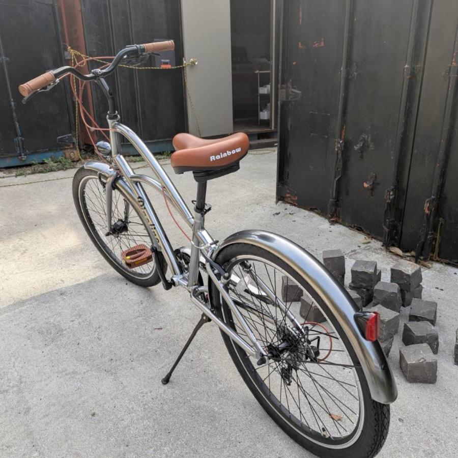 自転車 RAINBOW PineLine-StepOver-7D レインボー ビーチクルーザー 26