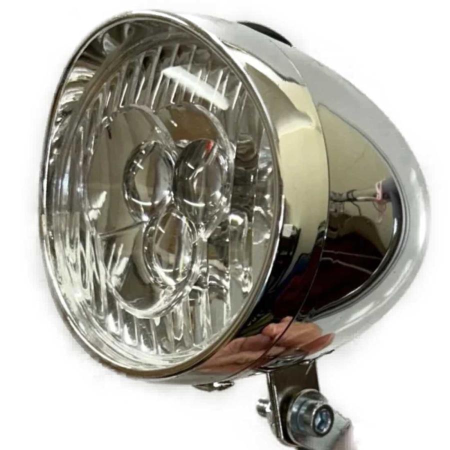 自転車用 ライト RAINBOW 3LED RETRO LIGHT クラシック 砲丸型 ビーチ