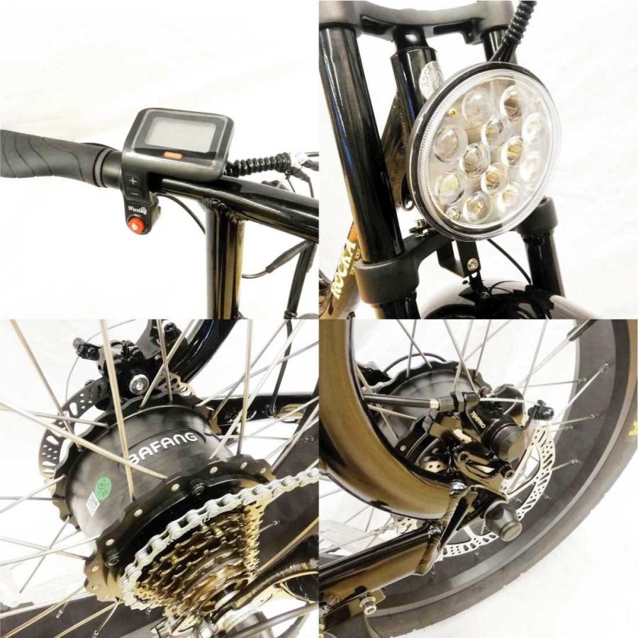 【正規販売店】 ROCKA FLAME e-bike MAKAMI マットブラック 自転車 電動アシスト Ｅバイク 公道可 送料無料 東京 神奈川 埼玉 千葉 限定 ファットバイク 20インチ 通勤 通学 【3523392068】(125488円)