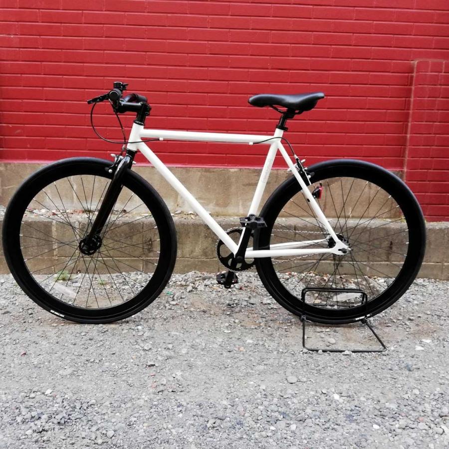 自転車 T-STREET 700C-1SP グロスホワイト フレームサイズ