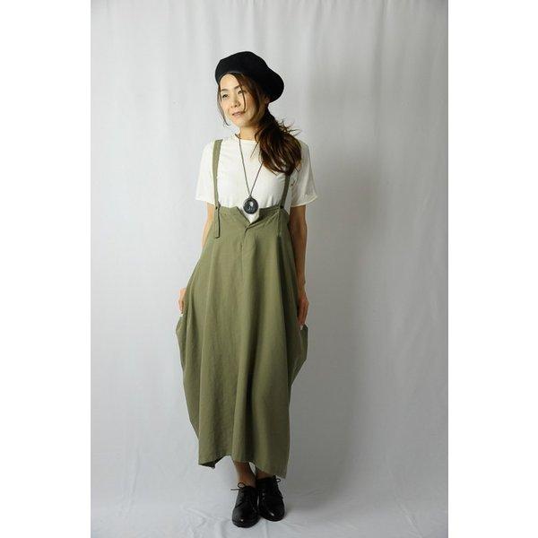 ラナリオン 40代 50代 60代 70代ファッション ミセスレディース 夏 ギフト プレゼント おしゃれ見え ロング丈サスペンダースカート 870 ラナリオン 通販 Yahoo ショッピング