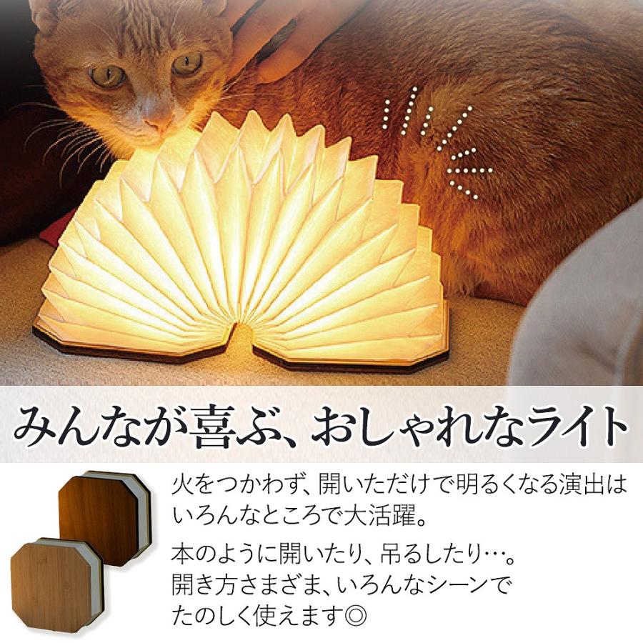 アコーディオン LEDライト USB充電式 木目調 インテリア ライト 寝室 リビング 充電式 折り畳み 読書灯 懐中電灯 アウトドア デスクライト ポイント利用 爆買の画像