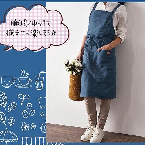 エプロン レディース メンズ ユニセックス デニムエプロン ポケット