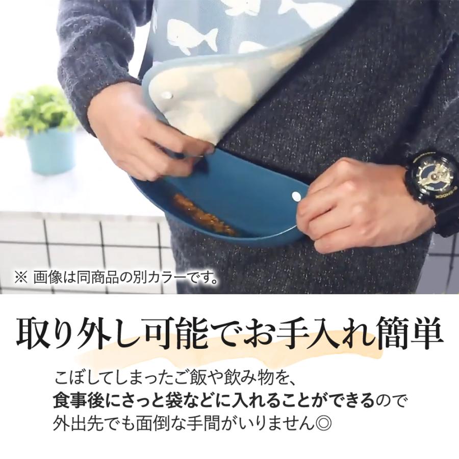 お手入れ簡単 ❁.*・゜ お食事エプロン スタイ  デザイン一覧 No.1 介護 食事 エプロン 大人用 スタイ はっ水 防水 食べこぼし リハビリ M
