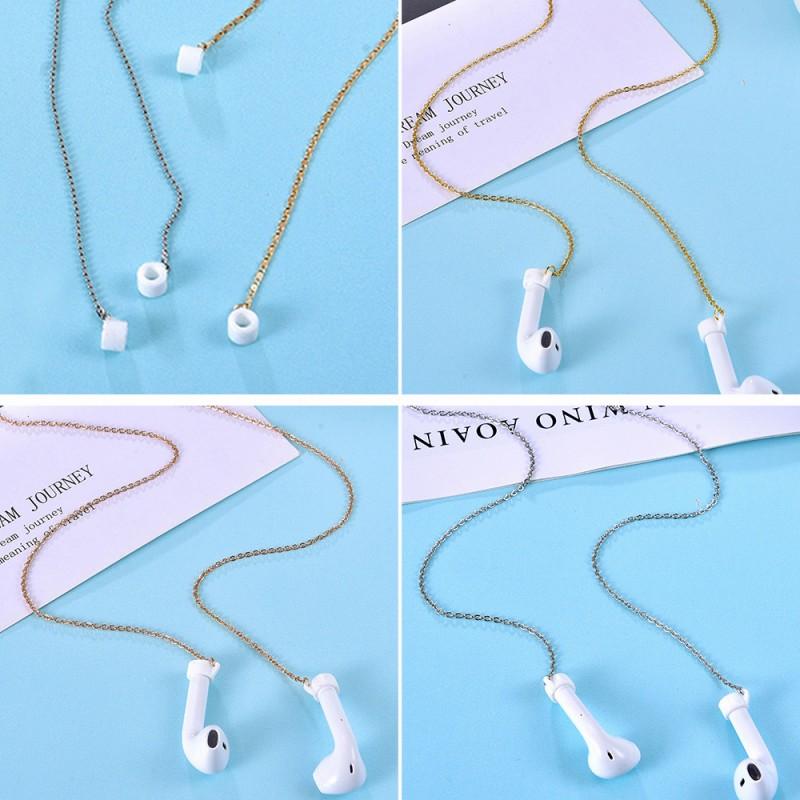 ワイヤレス イヤホン ストラップ チェーン おしゃれ 高級感 AirPods