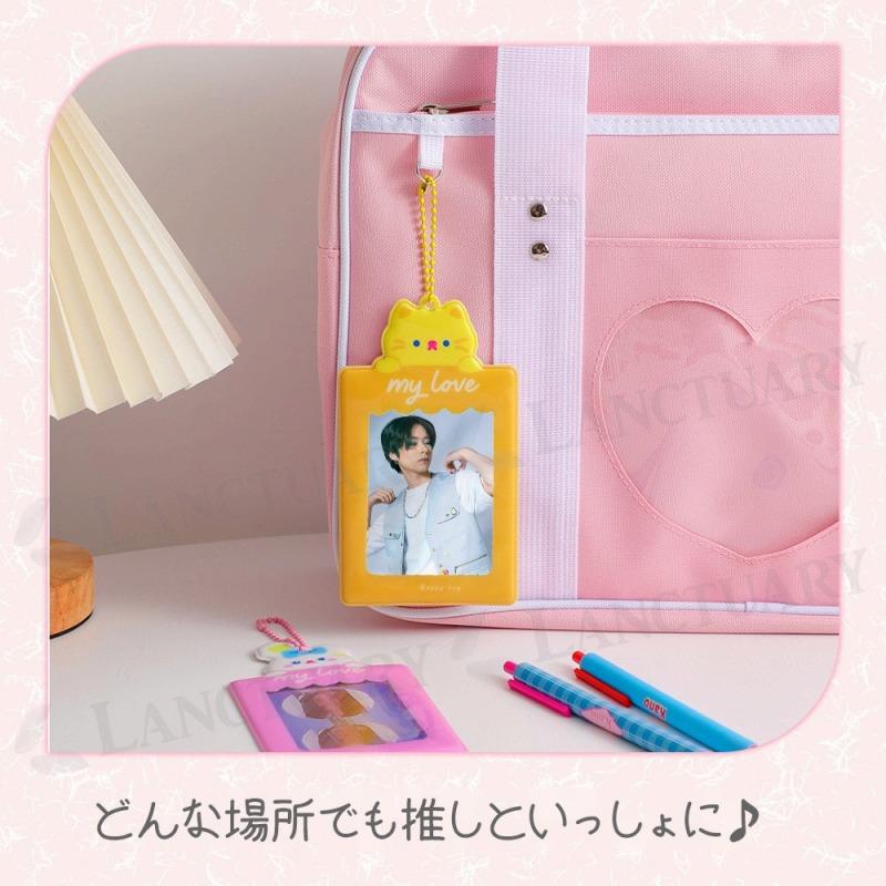 トレカホルダー 韓国 トレカケース オタ活 ボールチェーン付 トレカ