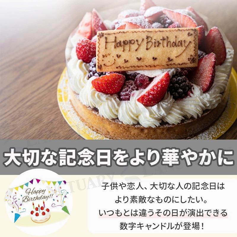 数字キャンドル ろうそく バースデー アニバーサリー SNS ナンバー