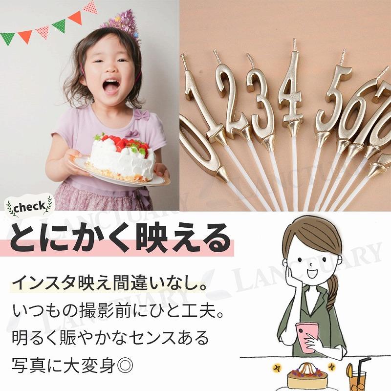 数字キャンドル ろうそく バースデー アニバーサリー SNS ナンバー