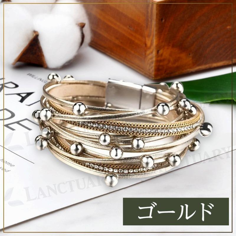 ブレスレット レディース ゴールド バングル アクセサリー チェーン 10