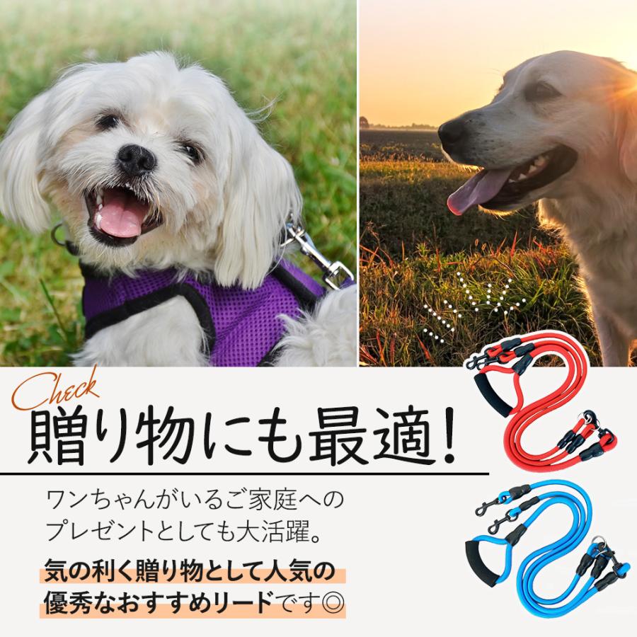 犬用【本革】ハンドフリーリードandハーネス多頭飼い用！　2匹❗️ tazan_0110