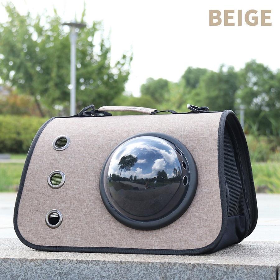 ペット キャリー 2way 肩掛け 手持ち 窓付き メッシュ カプセル窓