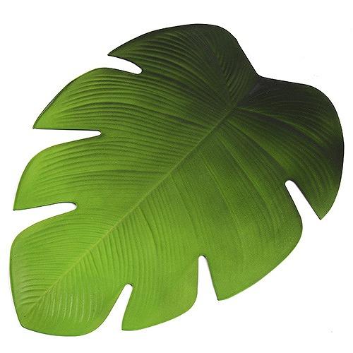 ランチョンマット 2枚セット 葉っぱ 水洗い可能 インテリア 緑 滑り