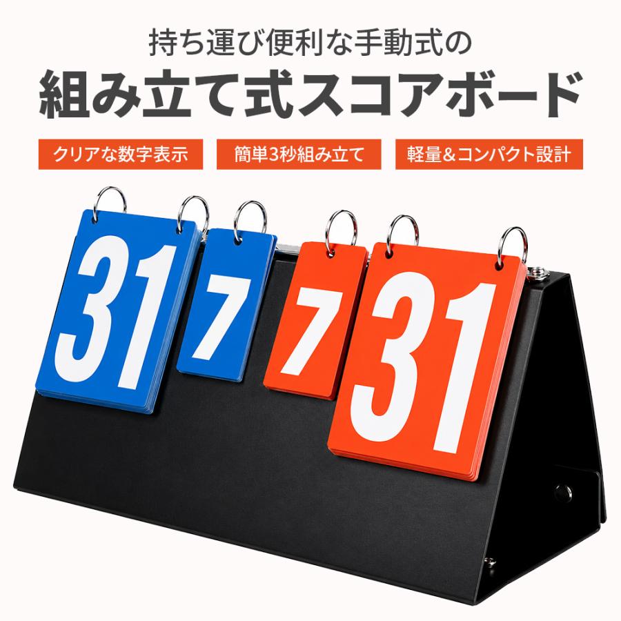 新品3点セット　●スコアボード●ミニギロチン●スタンプツール 組み立て式スコアボード 手動式 コンパクト 軽量 多機能 スポーツ対応