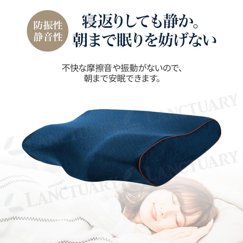 nemuri+低反発枕 安眠枕 まくら 肩こり 首こり いびき対策 睡眠改善