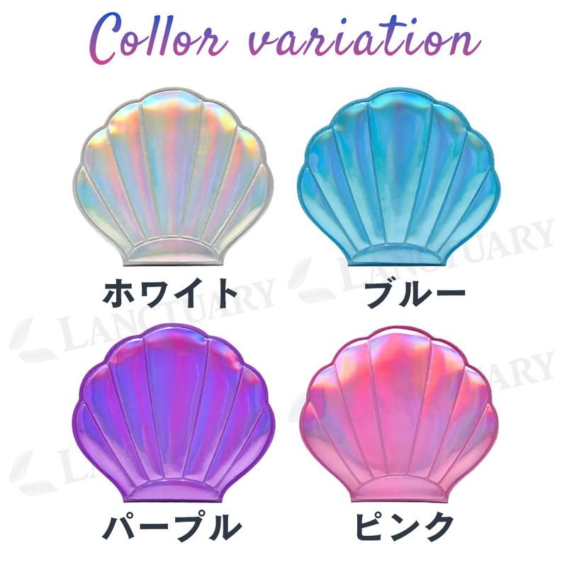 コンパクトミラー シェルミラー 貝殻デザイン コンパクト鏡 折りたたみ