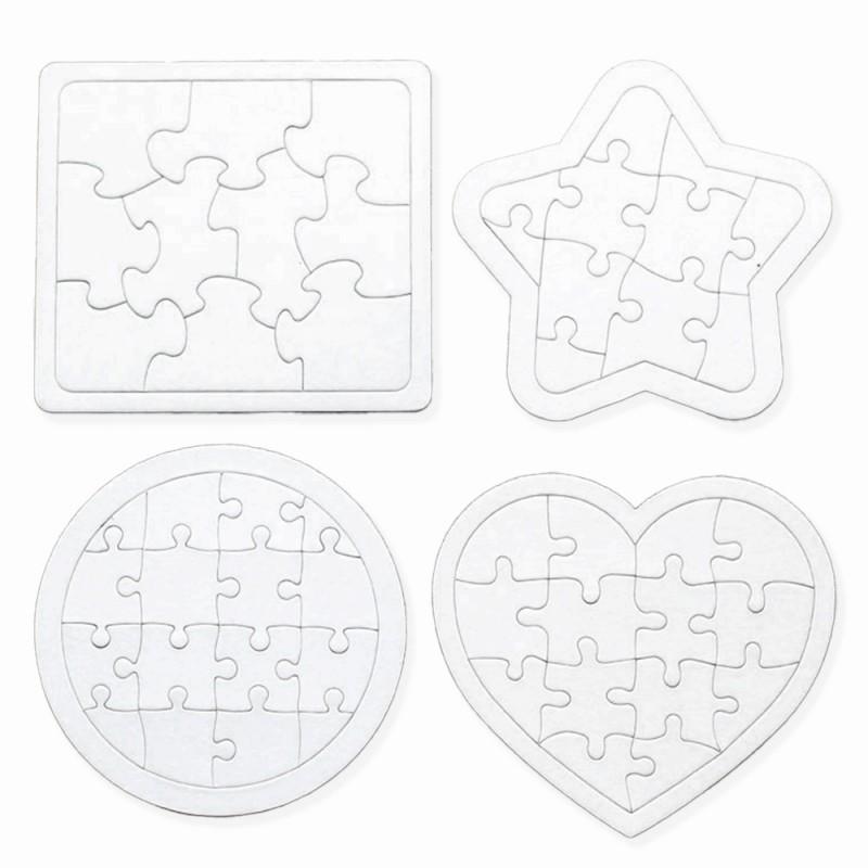 訳あり】 ジグソーパズル 4種セット ホワイトパズル 夏休み 宿題 結婚