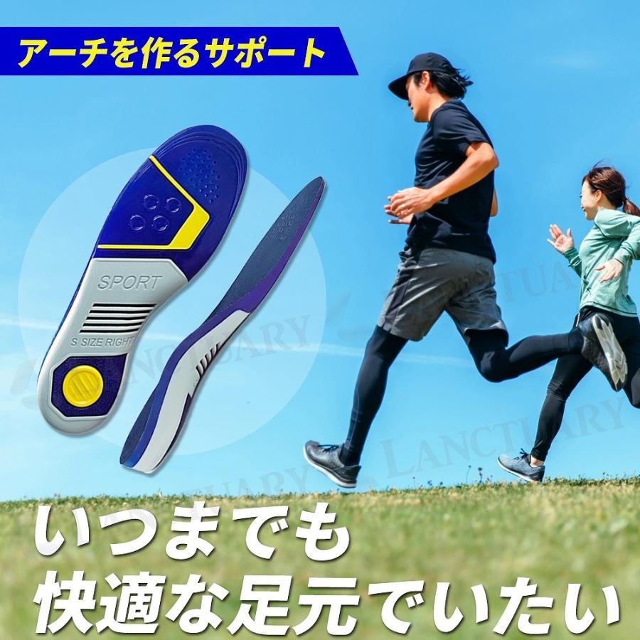 インソール アーチサポート 中敷き スポーツ 衝撃吸収 ゲルクッション